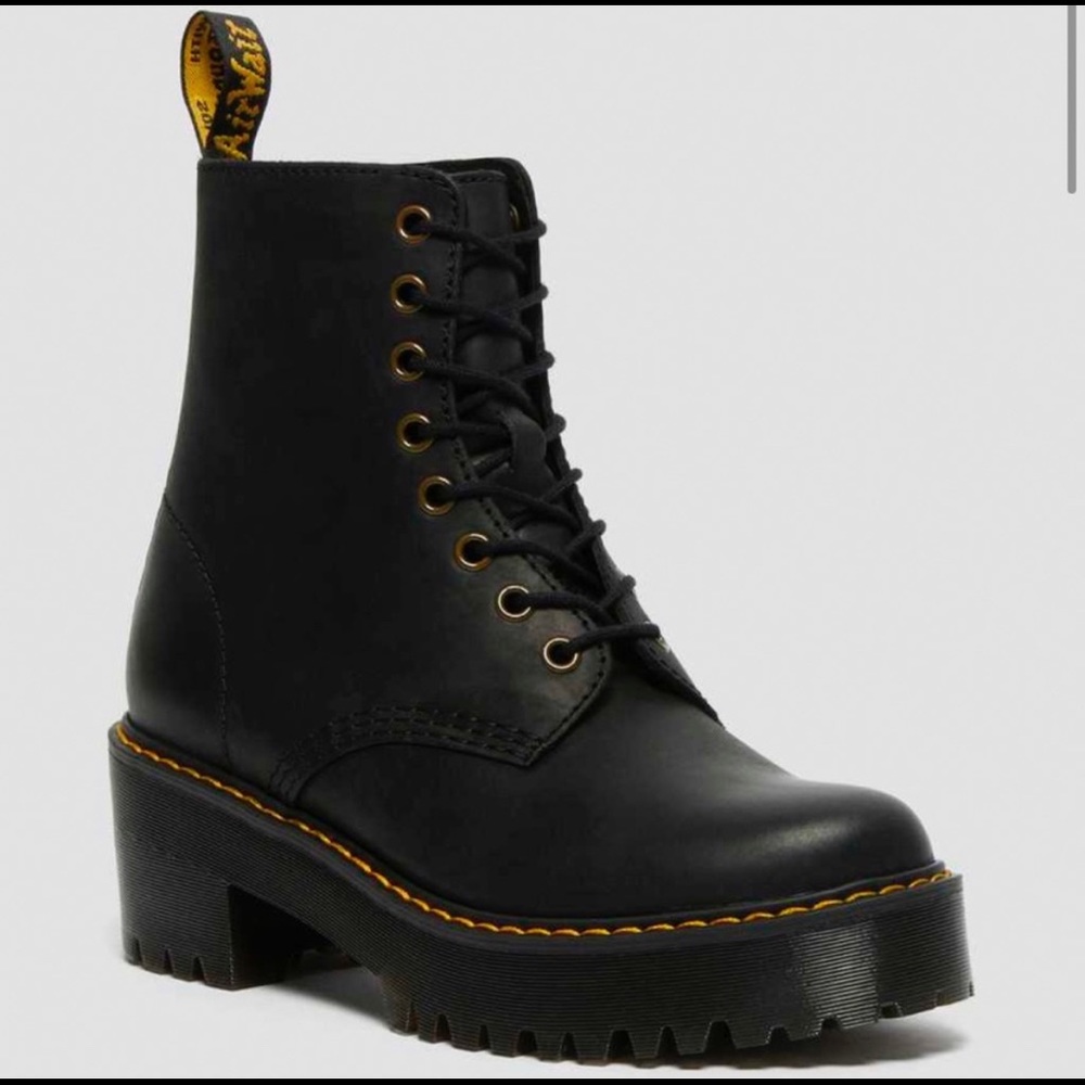 Dr. Martens Shriver heeled leather boots